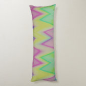 Coussins Longs Zigzags Arc-en-ciel (Dos (Vertical))