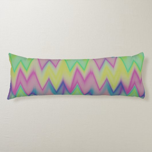 Coussins Longs Zigzags Arc-en-ciel (Devant)