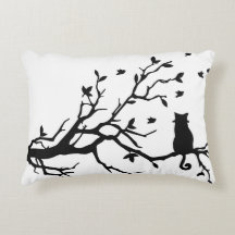Coussins mignons de chat noir