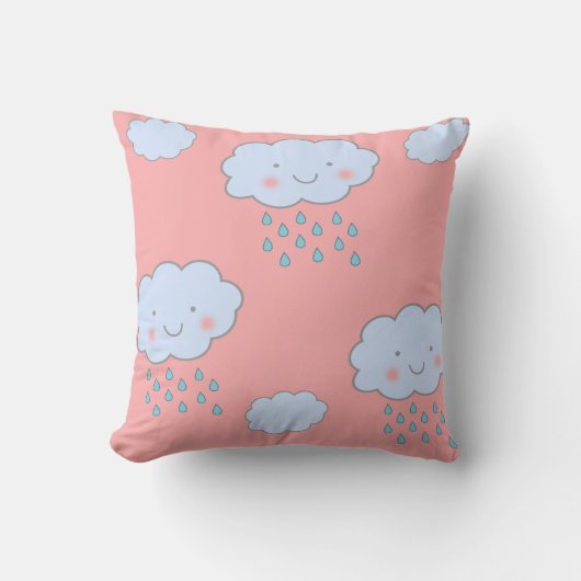 Coussins mignons de nuage de bande dessinée (Recto)