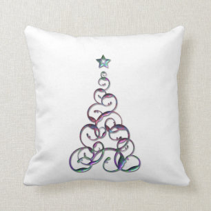 Coussins modernes d'art d'arbre de Noël