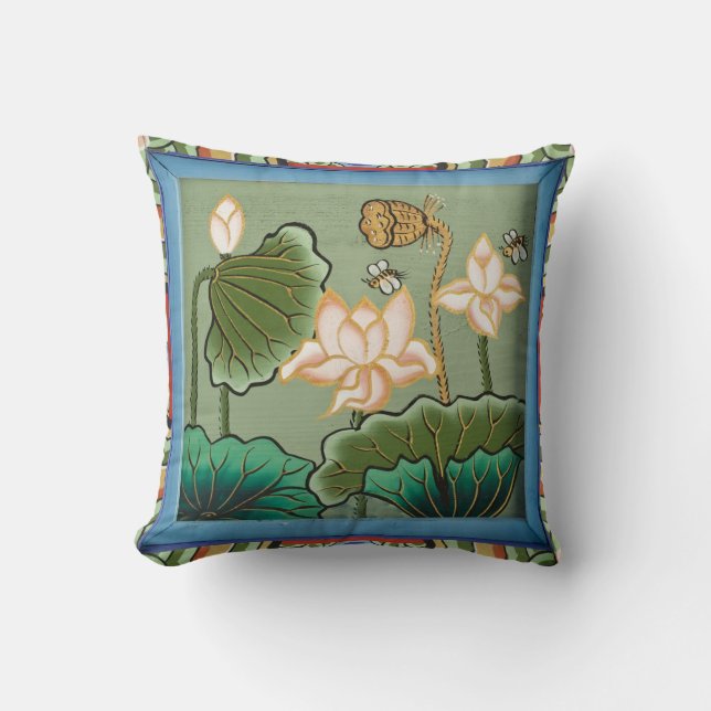 Coussins muraux de fleurs Lotus (Recto)