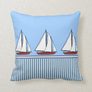 coussins nautiques de coussin de rayures de