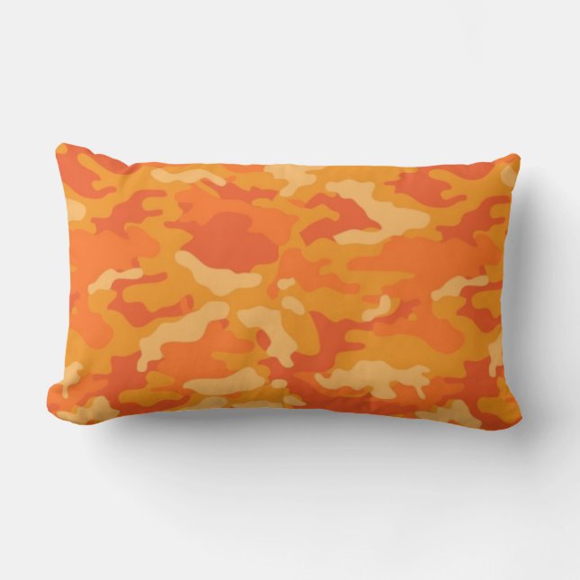 Coussins oranges de coussin du camouflage #2 de (Recto)