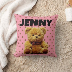 COUSSINS OURS PERSONNALISÉS POUR CHAMBRE D'ENFANT