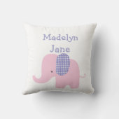 Coussins personnalisés par éléphant pourpre de (Verso)