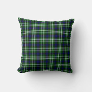 Coussins Plaid en Tartan Blackadder Oreiller Noir