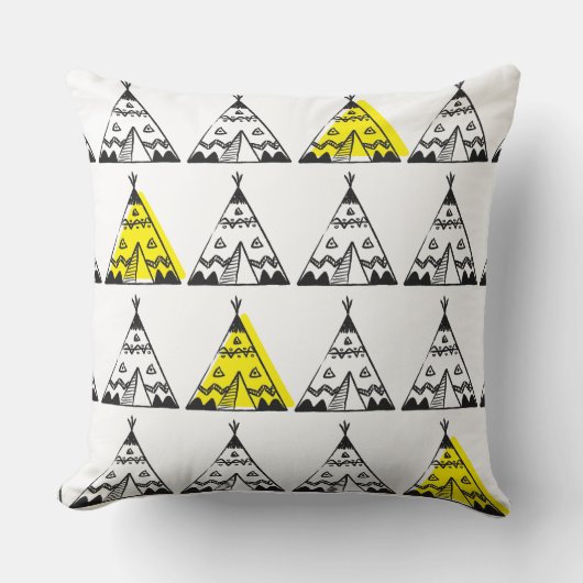 Coussins pour enfants - Teepee jaune (Recto)