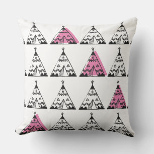 Coussins pour enfants - Teepee rose