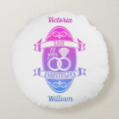 Coussins Ronds 13 ans traditionnel dentelle 13e anniversaire de m (Dos)