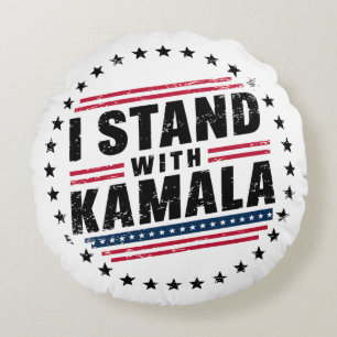 Coussins Ronds 2024 Kamala Harris Madame la Présidente USA Vote