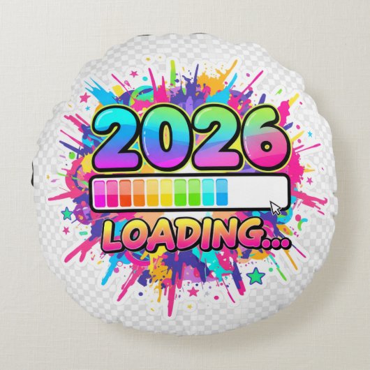 Coussins Ronds 2026 Loading... Progress Bar Sticker (Devant)