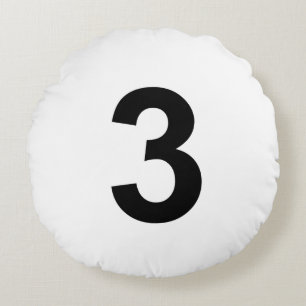 Coussins Ronds 3 - numéro trois