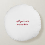 Coussins Ronds 40e anniversaire de rubis mariage conception de gâ (Dos)