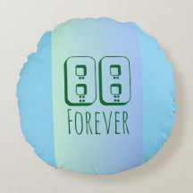 88 Forever Round Pillow