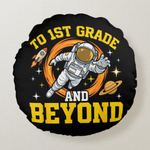 Coussins Ronds à la 1re année et au-delà Astronaute étudiant