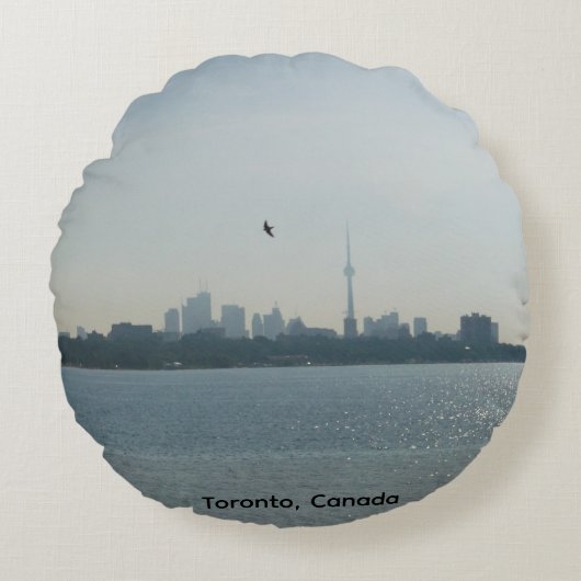 Coussins Ronds A view of Toronto Round Pillow (Devant)