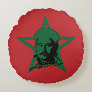 Coussins Ronds Abd el-Krim Chef Rif Style graphique Abdelkarim