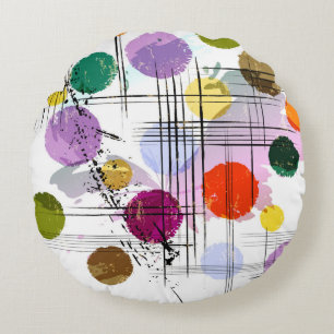 Coussins Ronds abstract background pattern, with circles, lines,