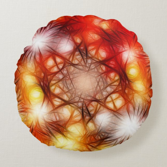 Coussins Ronds Abstrait Fireworks Stars Arrière - plan-34944 (Devant)