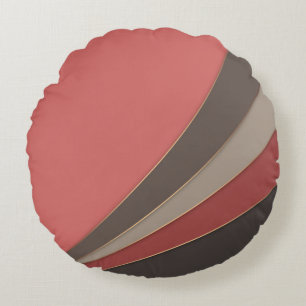 Coussins Ronds Abstrait imprimé simple géométrique moderne