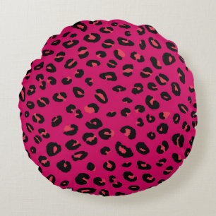 Coussins Ronds Abstrait moderne léopard sans couture motif. Anima