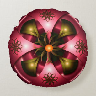 Coussins Ronds abstraite pillée design