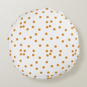 Coussins Ronds Adorable blanc brun pois motif pépinière