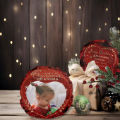 Coussins Ronds Adorable Grand-mère de Noël Rouge Photo