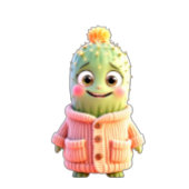 Coussins Ronds Adorable Spiky Toy Characters in Cute