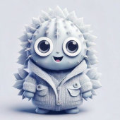 Coussins Ronds Adorable Spiky Toy Characters in Cute
