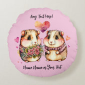 Coussins Ronds Ajouter des noms Changer tout le texte Guinée Chie (Devant)