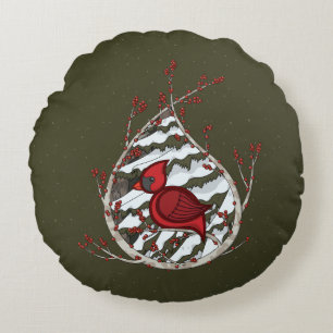 Coussins Ronds Alexandre l'oreiller rond cardinal