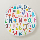 Coussins Ronds Alphabet (Dos)