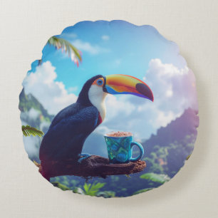 COUSSINS RONDS AMATEUR DE CACAO - TOUCAN