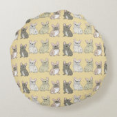 Coussins Ronds Amis Frenchie (Dos)