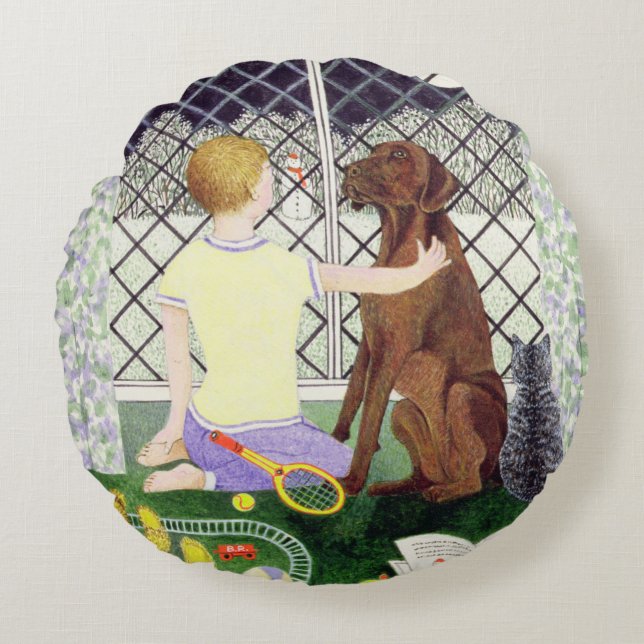 Coussins Ronds Amis pour toujours (Devant)