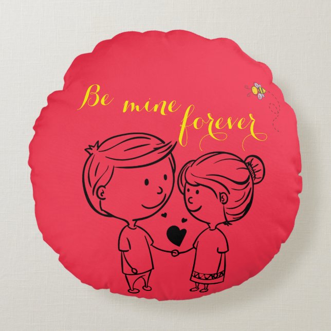 Coussins Ronds Amour (Devant)