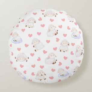 Coussins Ronds Amour des moutons