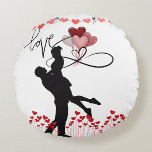 Coussins Ronds Amour – Joyeuse Saint-Valentin