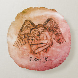 Coussins Ronds Angel Eros in Love