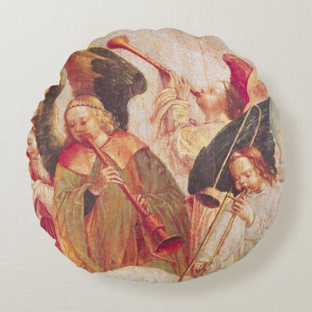 Coussins Ronds Anges musicaux (Devant)