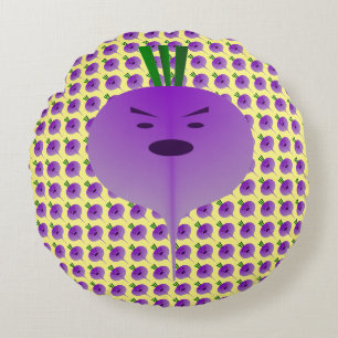 Coussins Ronds Angry Turnip par Kenneth Yoncich