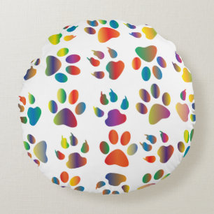 Coussins Ronds Animal prismatique prismatique