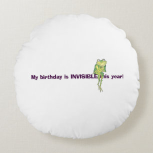 Coussins Ronds ANNIVERSAIRE 2-SIDED et ANNÉE BISSEXTILE