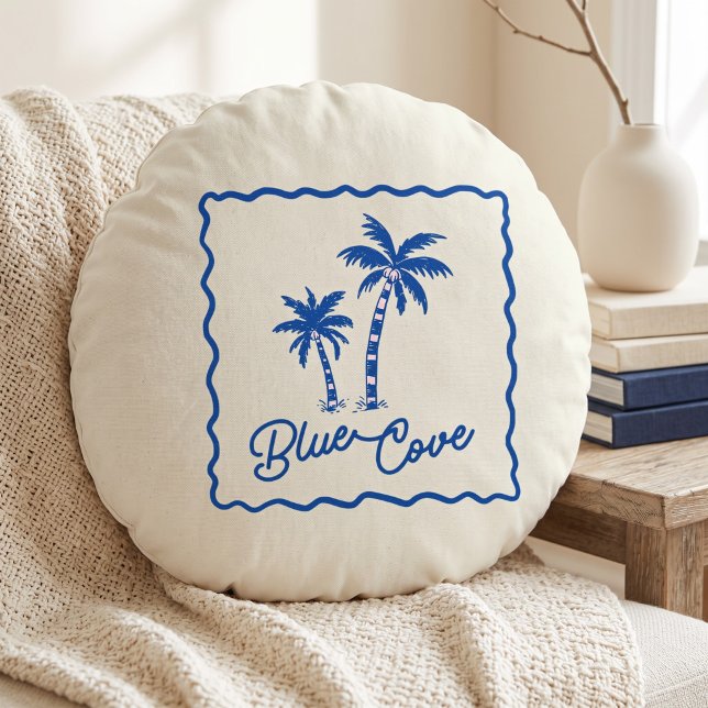 Coussins Ronds Anse Bleue (Créateur téléchargé)
