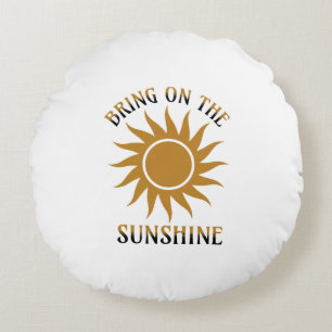 Coussins Ronds Apportez le Golden Sunshine