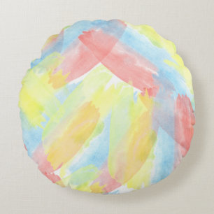 Coussins Ronds Aquarelle transparente Motif par stockeman