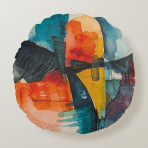 Coussins Ronds Aquarelle vintage