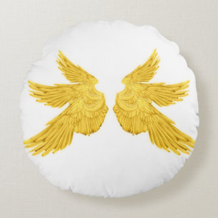 Coussins Ronds Archange d'or tombé